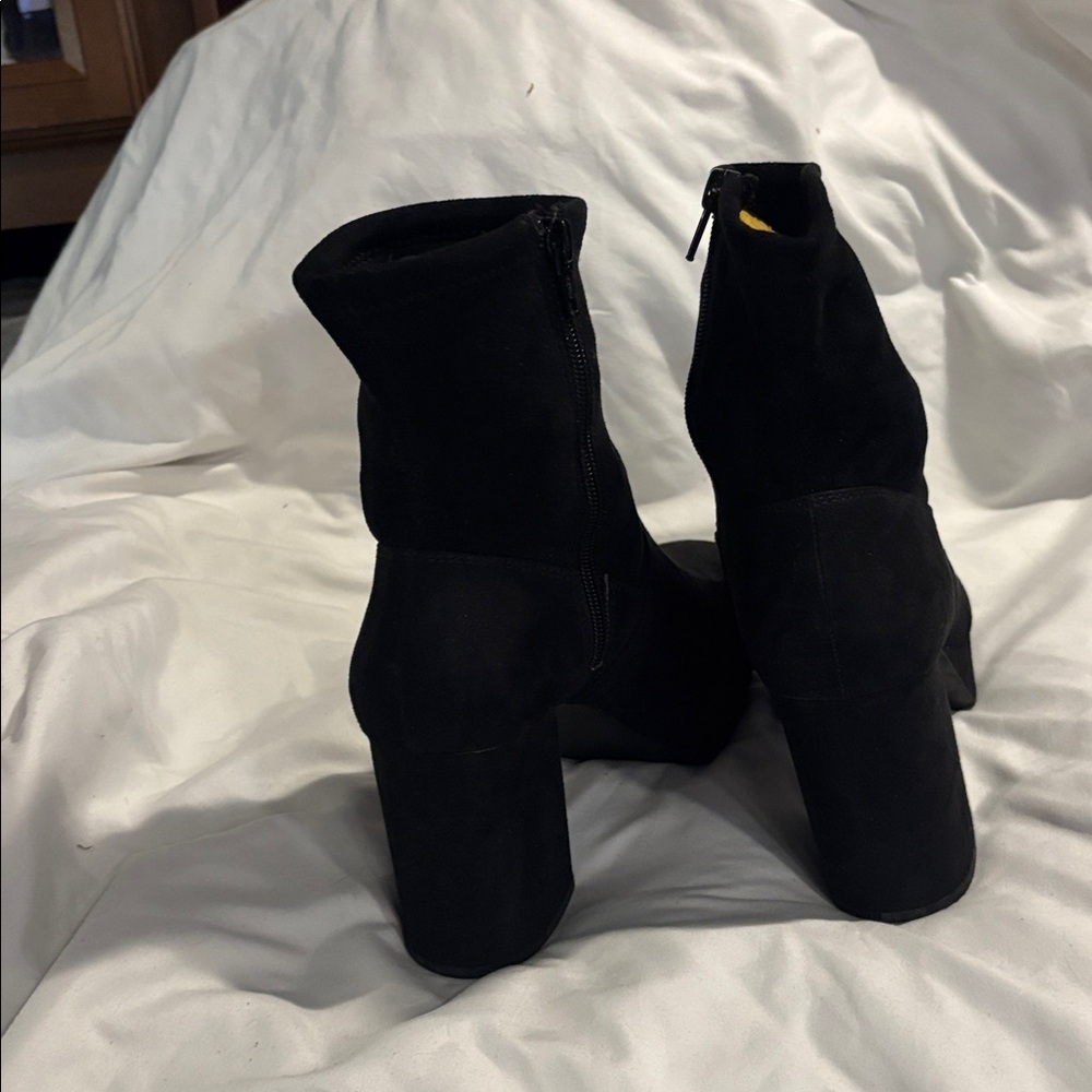 Black Platform Ankle Boots - Picture 5 of 10